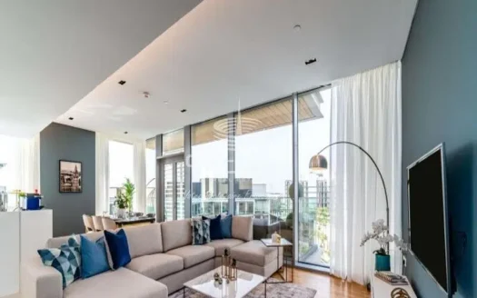biggest layout Most wanted Dubai Eye and sea View  Fully furnished