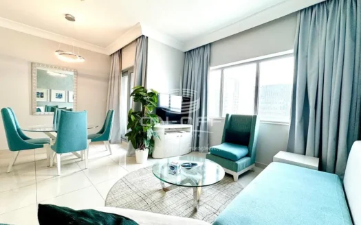 high floor  canal view  fully furnished