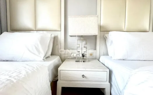 high floor  canal view  fully furnished