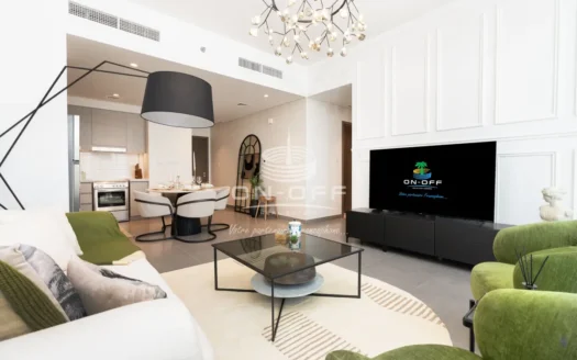 high floor with canal view  cozy furnished apartment